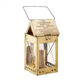 Home Collection - Vintage Brass Folding Candle Lantern – Portable Candle Lamp with Hanging Handle