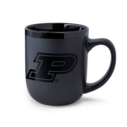 Front. WinCraft - Purdue Boilermakers 17oz. Ceramic Mug - Black.