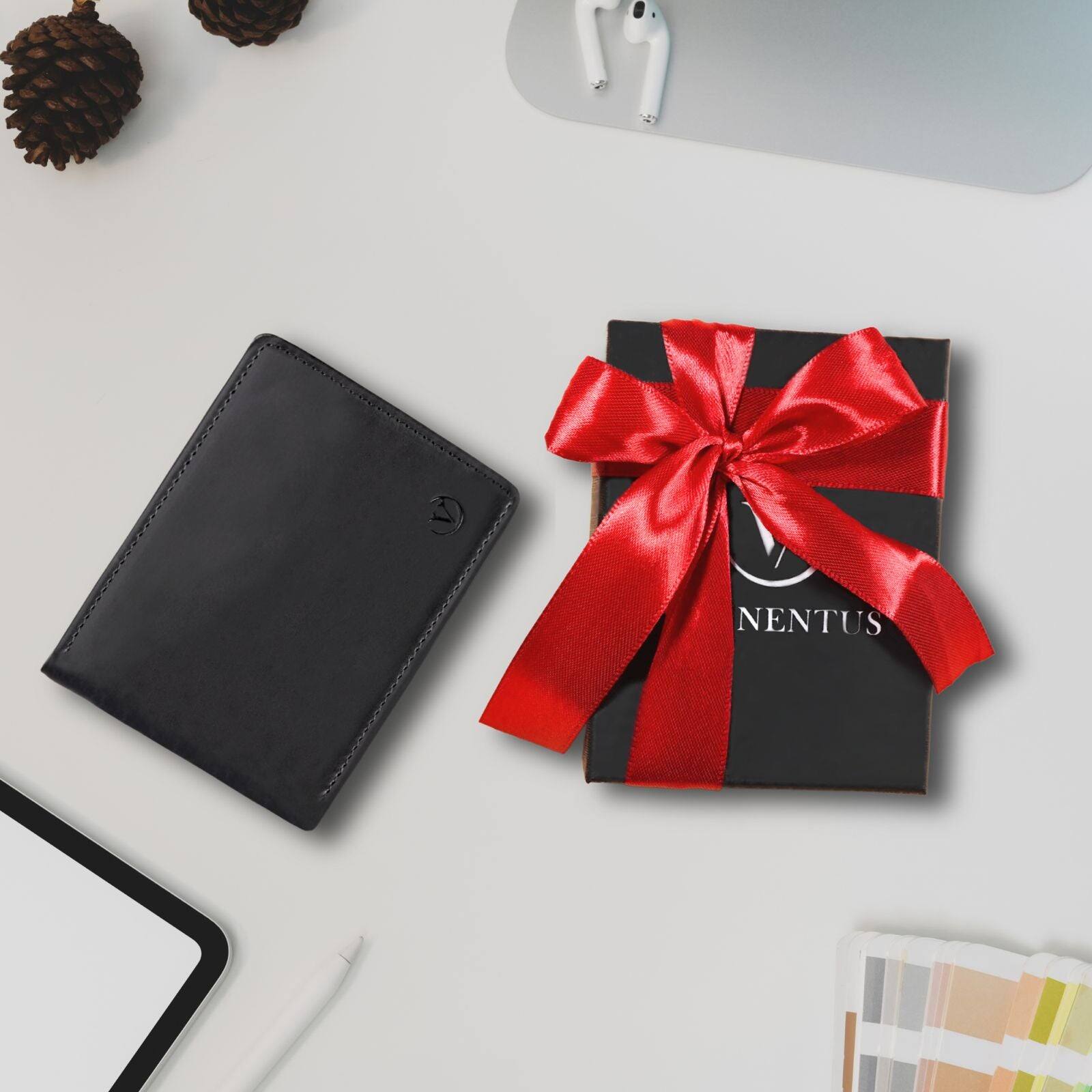 Back. Vionentus - Paragon VN500 Leather Wallet For Men - Black.