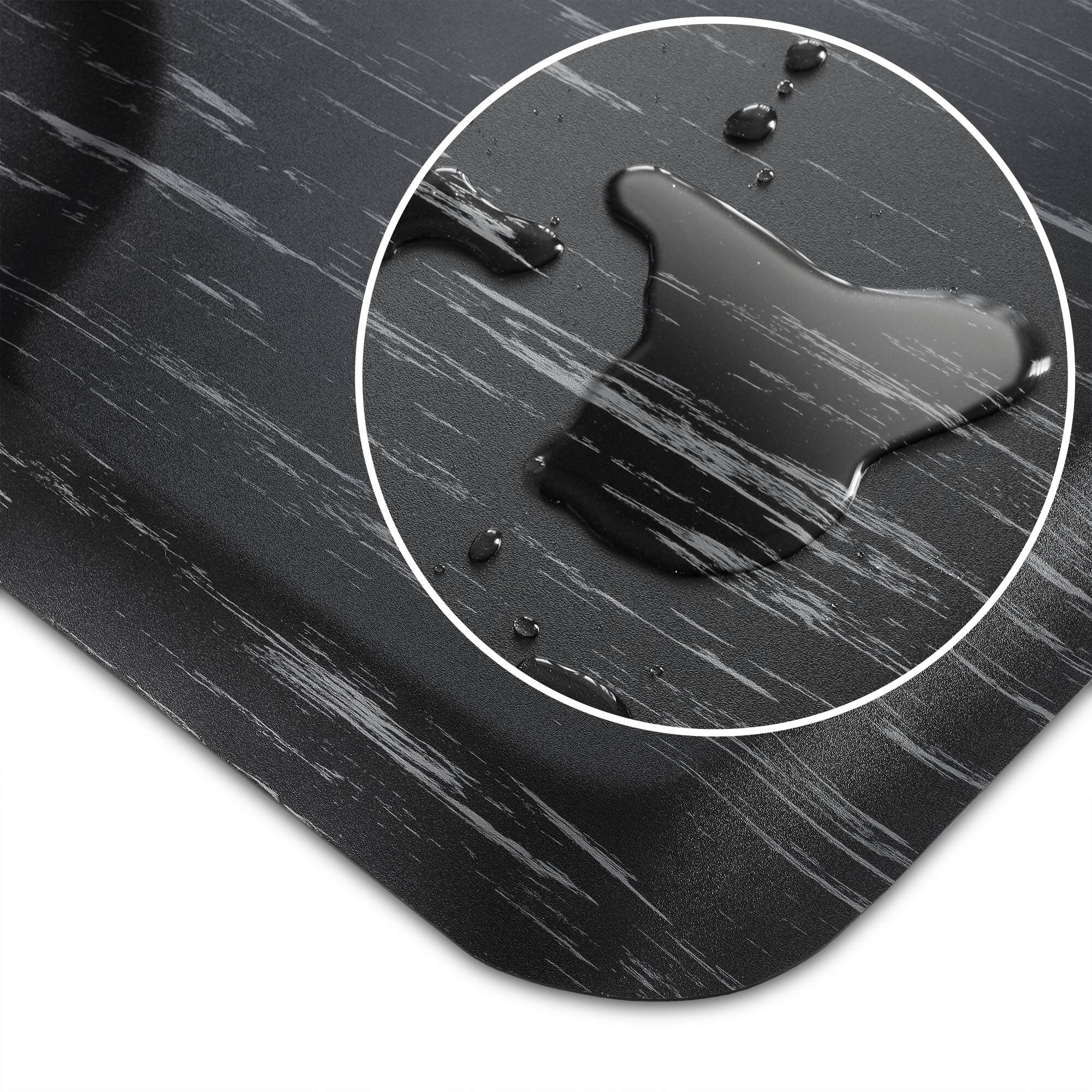 Alt View 3. Saloniture - 3 x 5-ft Salon and Barber Shop Chair Anti-Fatigue Floor Mat - Black.