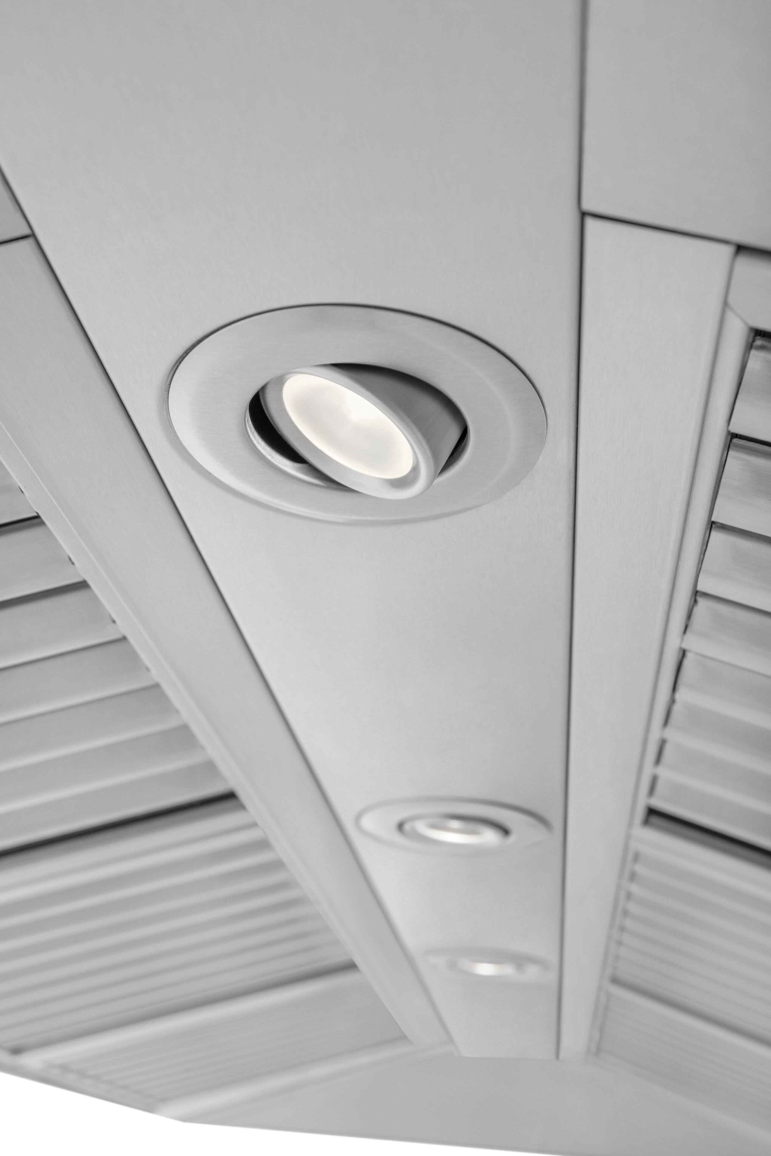 Alt View 3. ZLINE - Professional 42" Externally Vented Range Hood - Stainless steel.