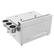 Back. Stock Preferred - 2-Basket Commercial Countertop Gas Deep Fryer - Silver.
