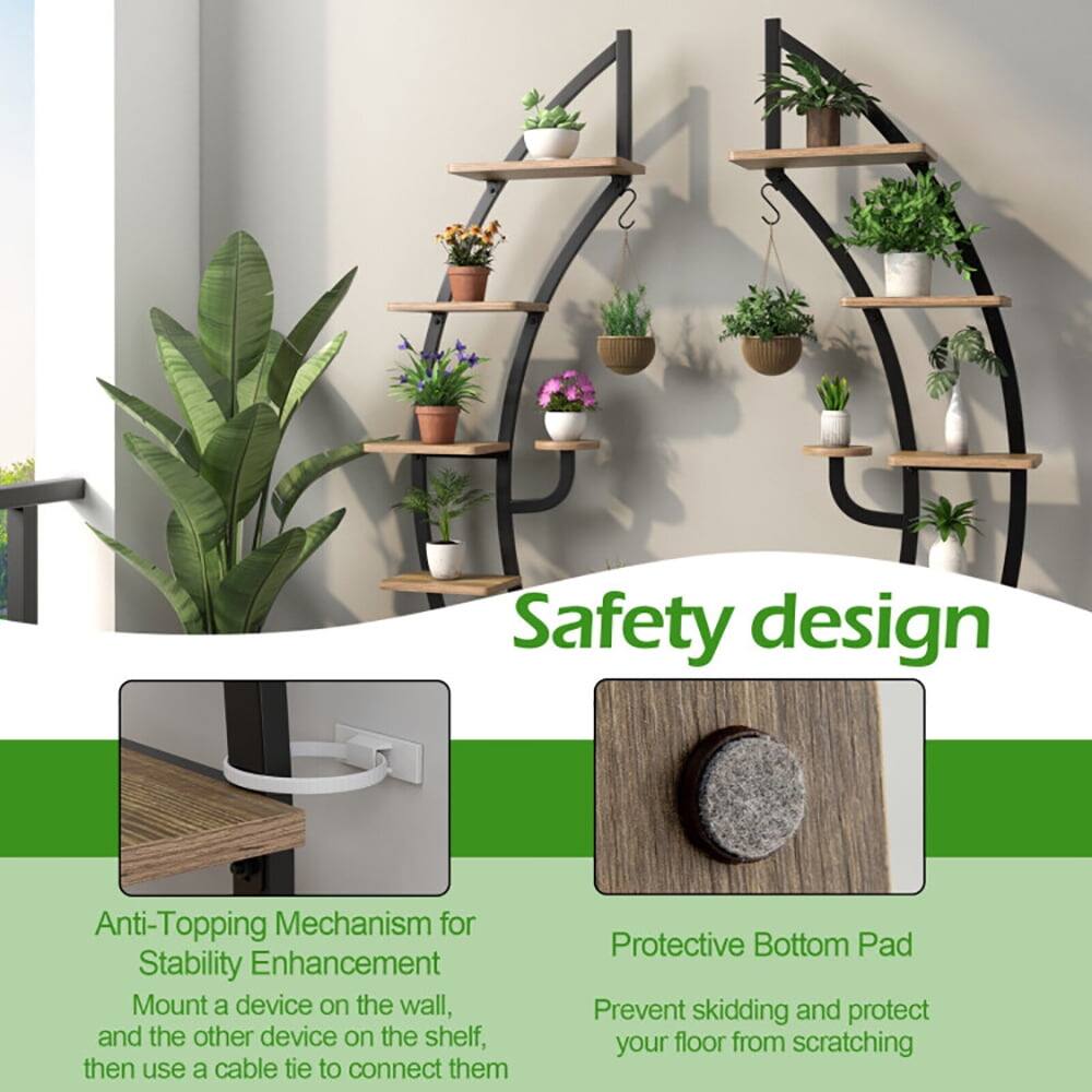 Safety design

Anti-Topping Mechanism for Stability Enhancement  
Mount a device on the wall, and the other device on the shelf, then use a cable tie to connect them

Protective Bottom Pad  
Prevent skidding and protect your floor from scratching