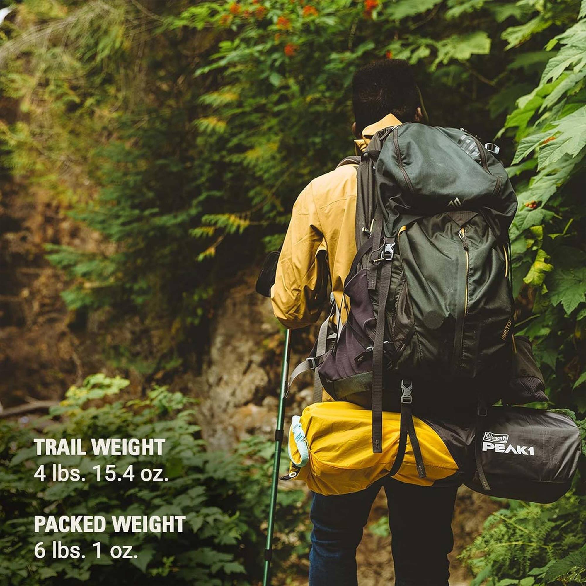 TRAIL WEIGHT  
4 lbs. 15.4 oz.  

PACKED WEIGHT  
6 lbs. 1 oz.