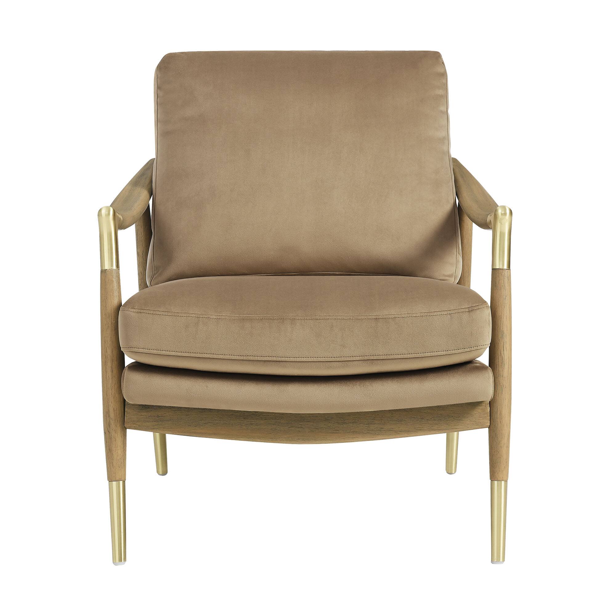 Alt View 2. Modway - Langford Performance Velvet Accent Armchair by Modway - Brown.