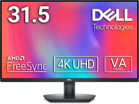31.5" DELL Technologies AMD FreeSync 4K UHD VA PANEL