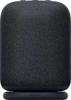 Front. Sony - LinkBuds Wireless Portable Speaker - Black.