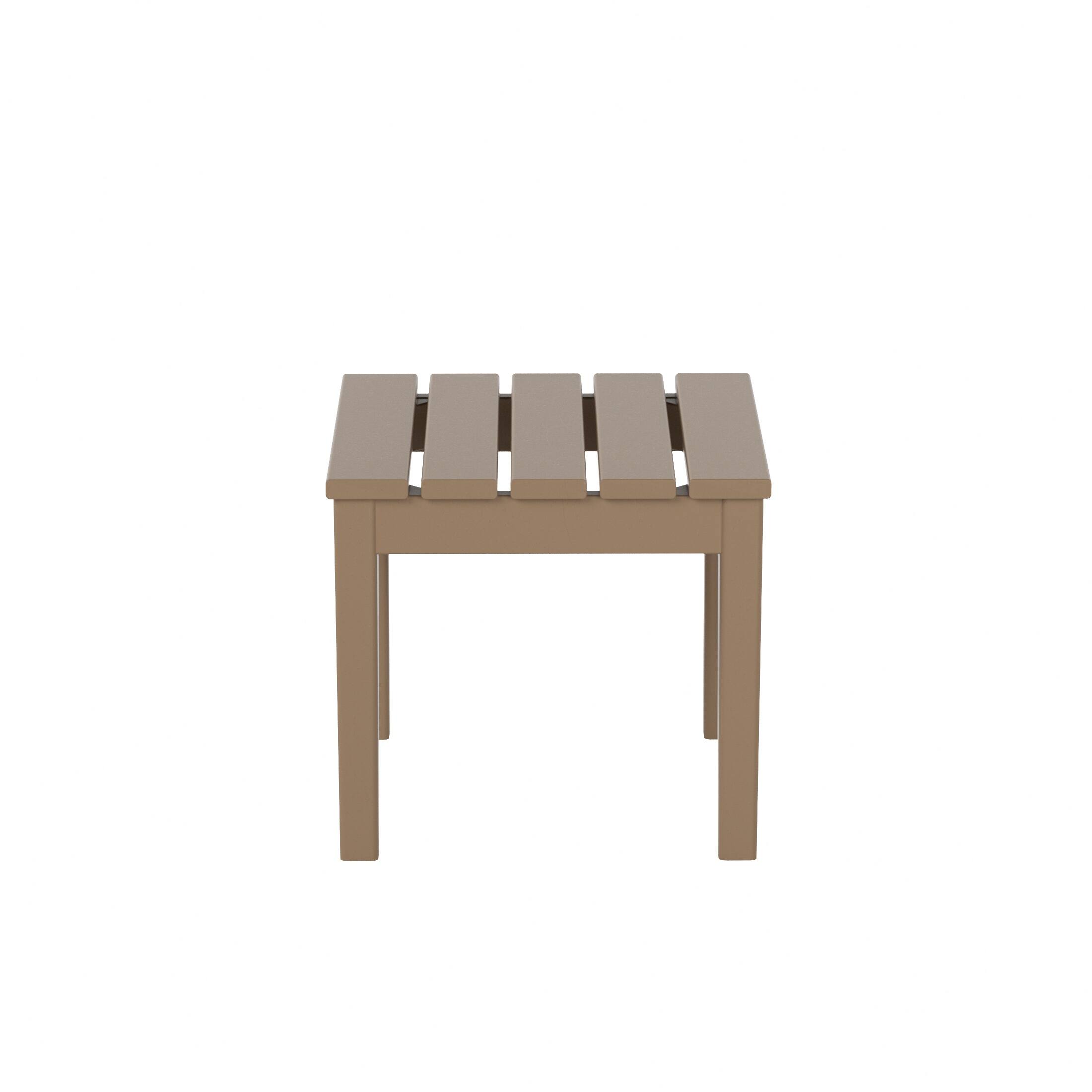 Back. WestinTrends - WestinTrends Ashore Outdoor Patio Modern Adirondack Side Table - Weathered Wood.