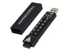 Apricorn - 256GB Aegis Secure Key Encrypted USB 3.0 Flash Drive ASK3-NX-256GB - Black