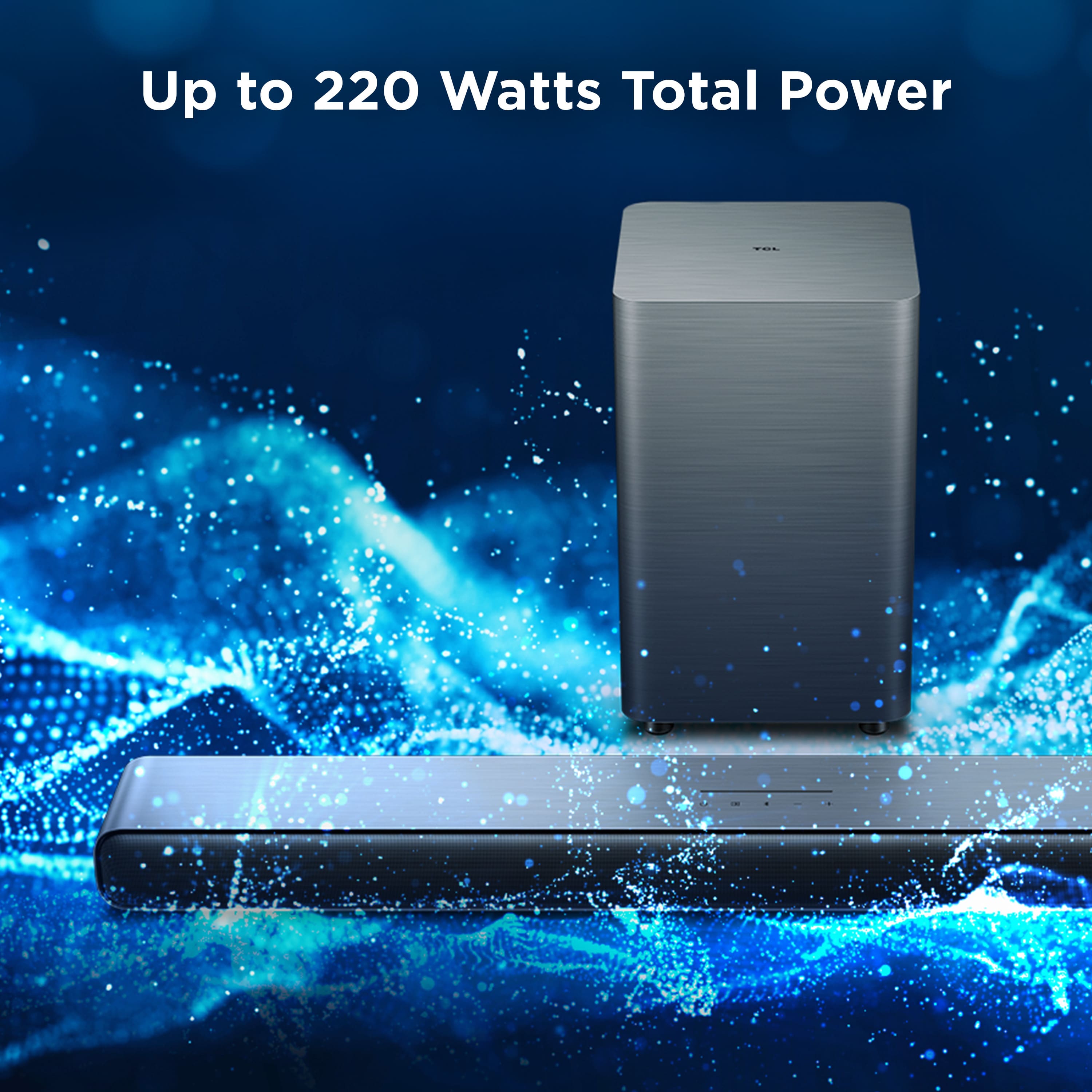 "Up to 220 Watts Total Power"