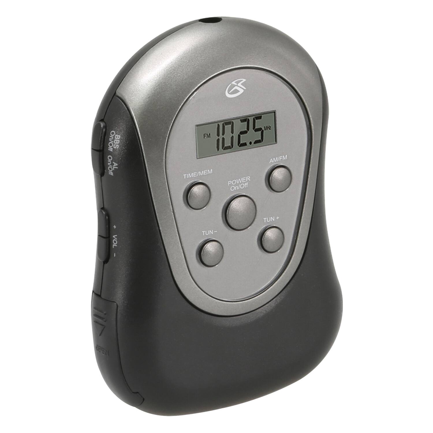 On/Off BBS ONvOll AL  FM 102.5 1 AM/FM TIME/MEM POWER On/Off VOL TUN- + TUN EN