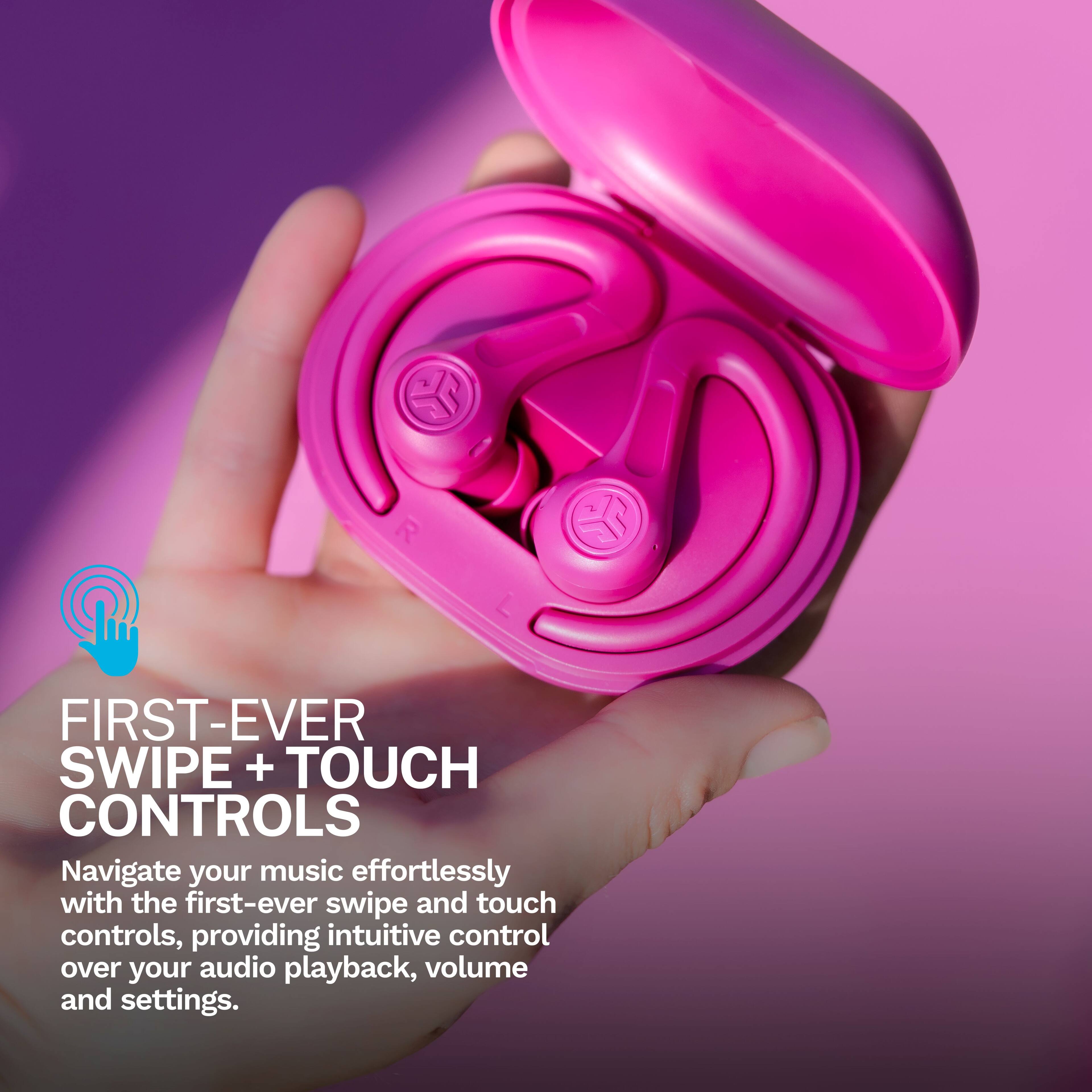 FIRST-EVER SWIPE + TOUCH CONTROLS
Navigate your music effortlessly with the first-ever swipe and touch controls, providing intuitive control over your audio playback, volume and settings.