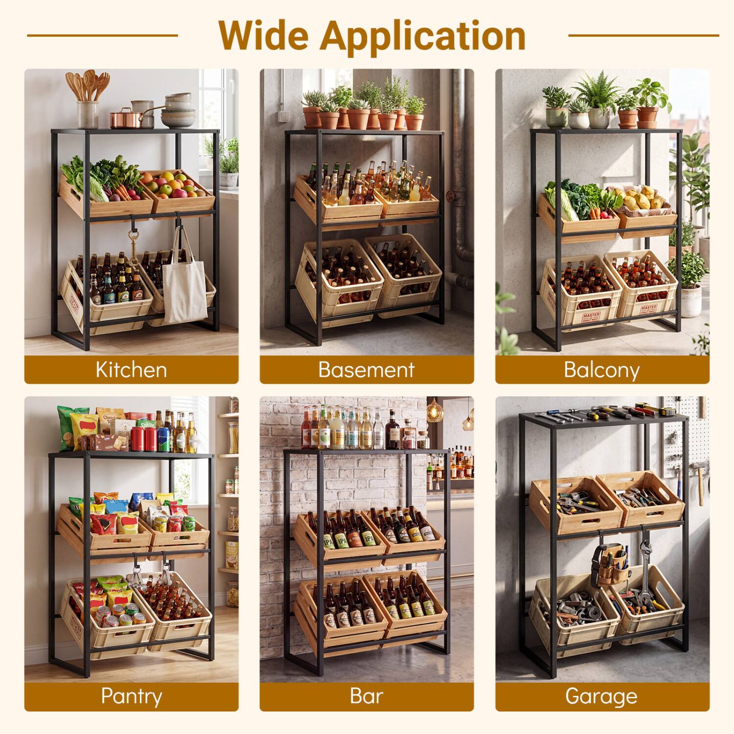 Wide Application

- Kitchen
- Basement
- Balcony
- Pantry
- Bar
- Garage