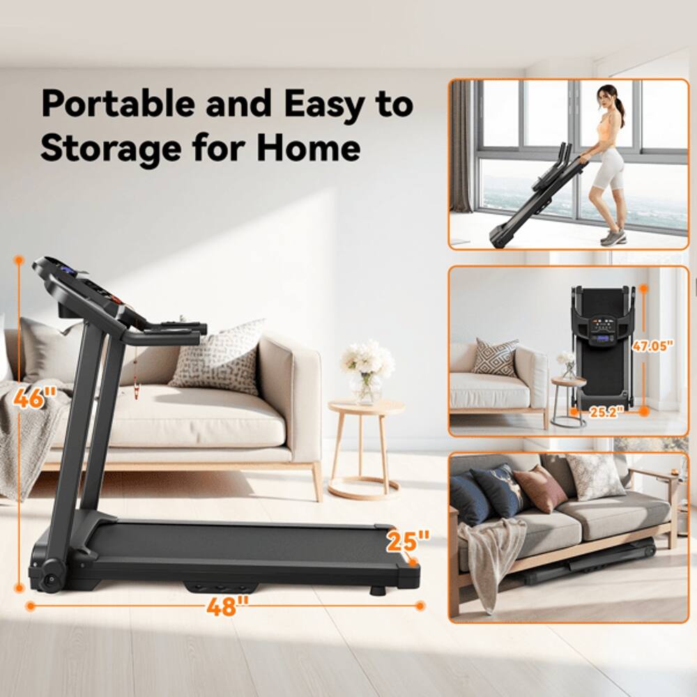 Portable and Easy to Storage for Home  
47.05" 46" 25.2" 25" 48"