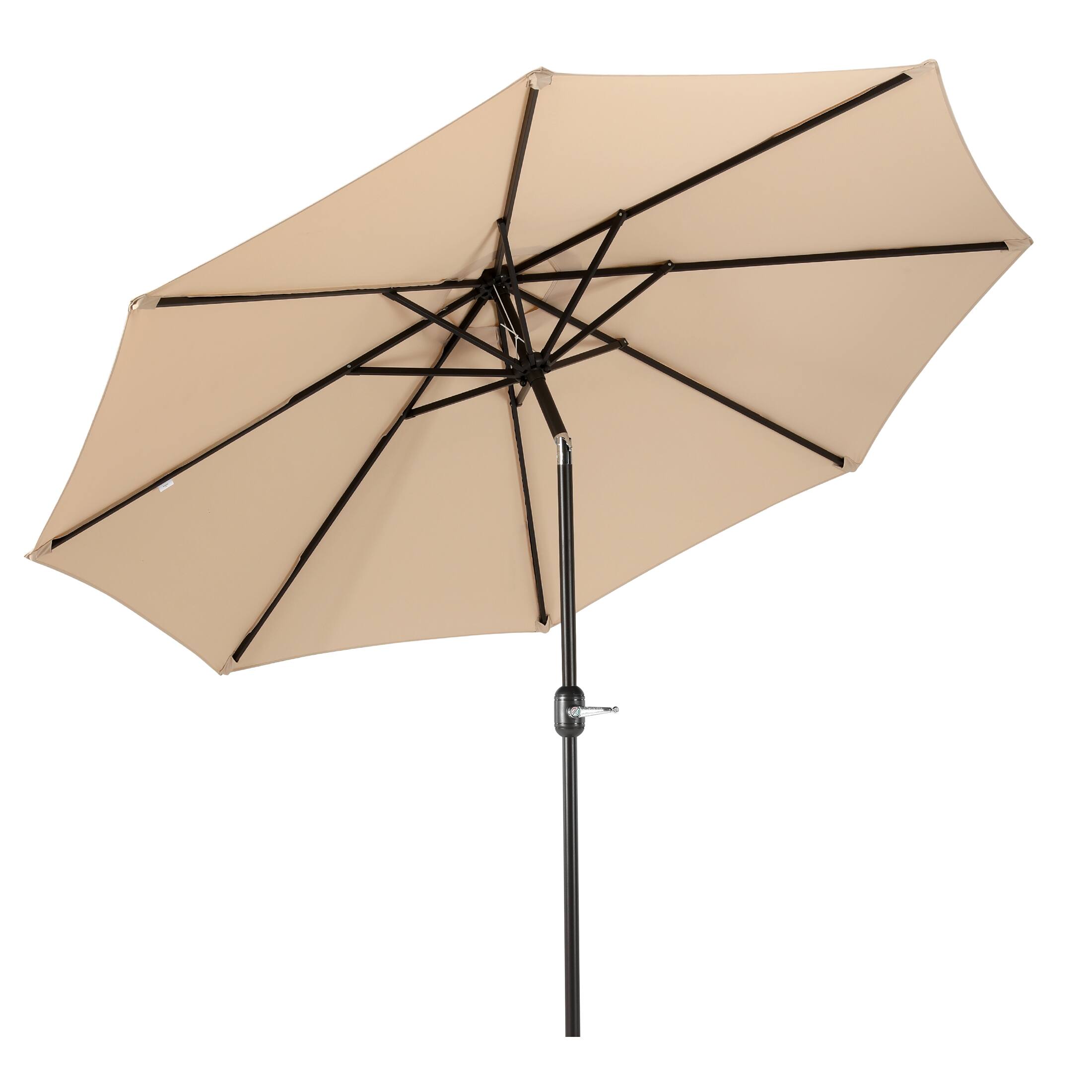 Back. WestinTrends - WestinTrends Paolo 9 ft. Patio Table Umbrella with tilt and crank features - Beige.