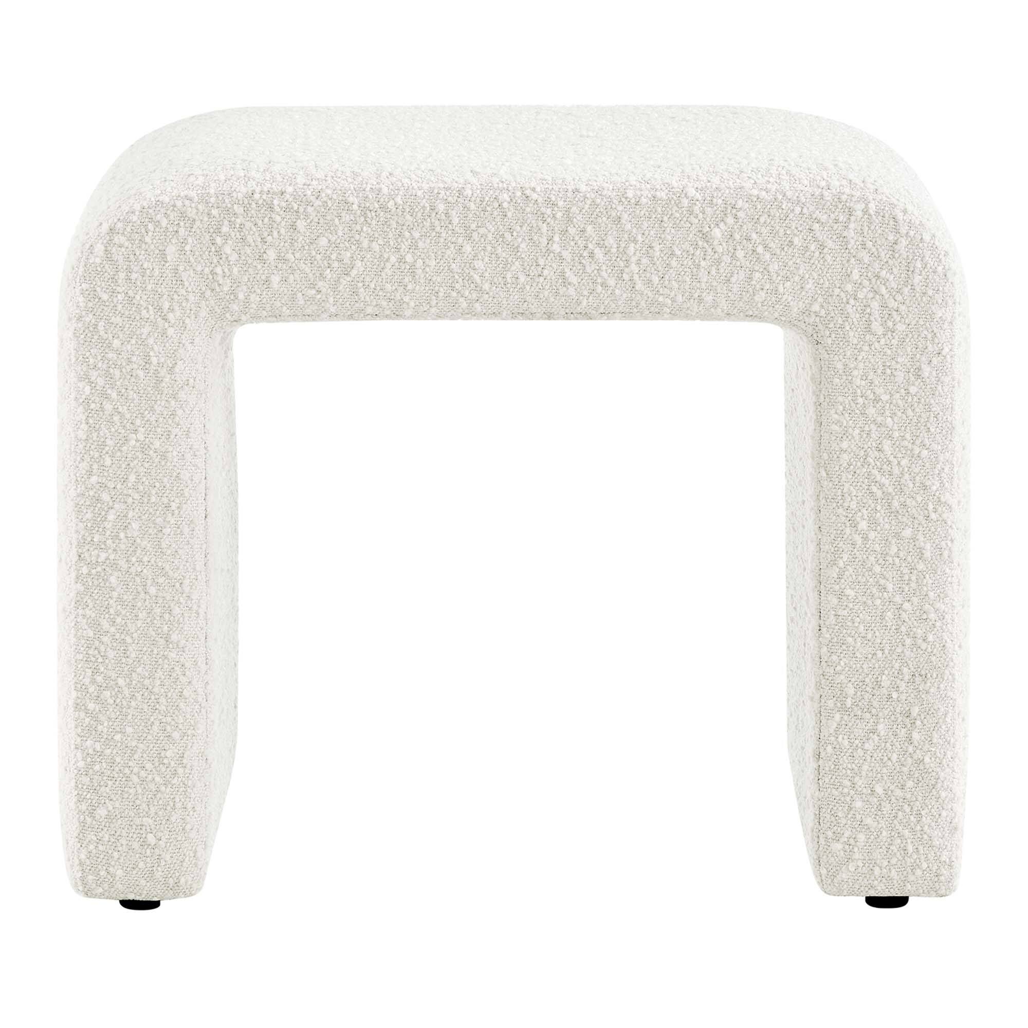 Alt View 7. Modway - Simba Boucle Fabric Waterfall Stool by Modway - Ivory.