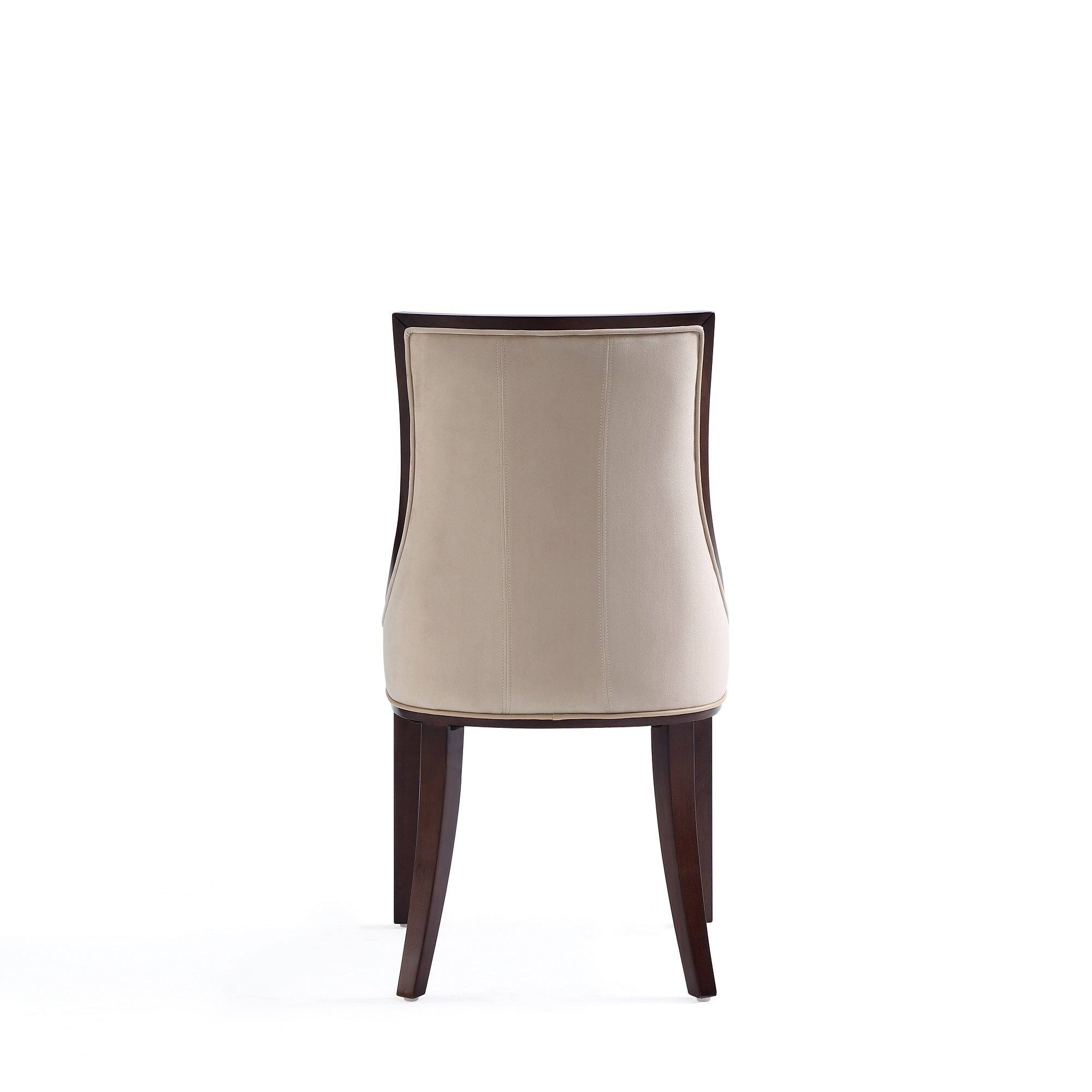 Alt View 2. Manhattan Comfort - Fifth Avenue Traditional Wood Upholstered Dining Chair - Set of 4 - Tan.