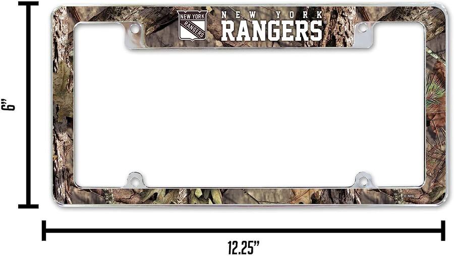 Rico Industries New York Hockey Rangers Chrome Metal License Plate ...