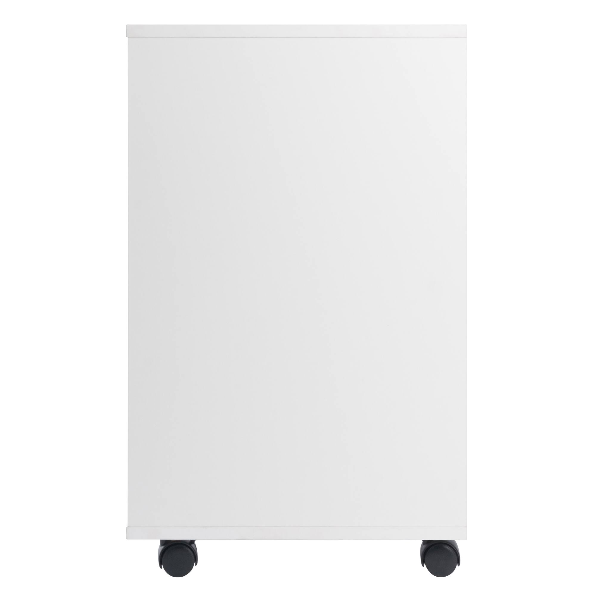 Alt View 3. Winsome Wood - Halifax 5-Drawer Mobile Cabinet - White.