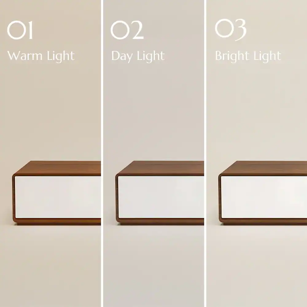 O1 Warm Light  
O2 Day Light  
O3 Bright Light