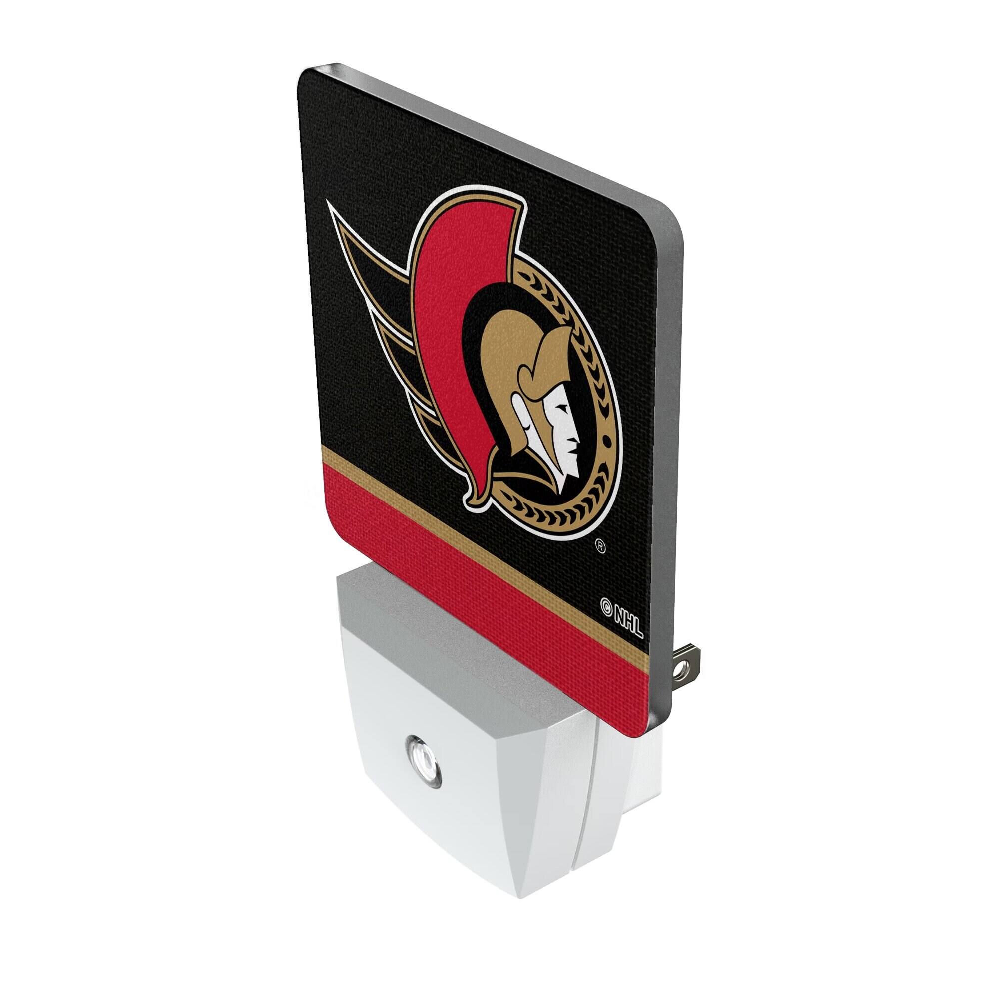 Alt View 1. Keyscaper - Ottawa Senators Stripe Design Nightlight 2-Pack - Multicolor.