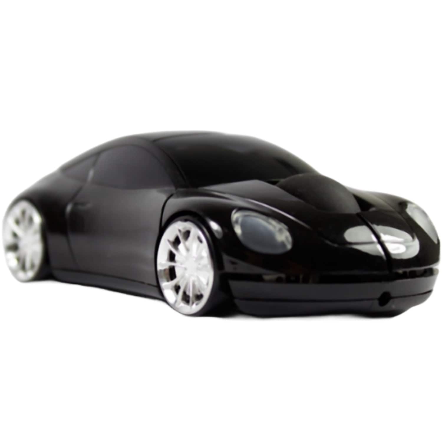Sanoxy - 2.4GHz Wireless Car Shape Optical Mouse USB Receiver - Wireless - Black