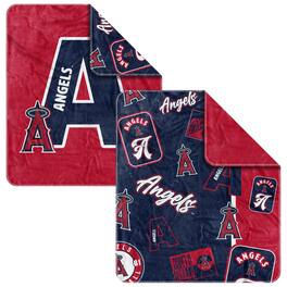 Logo Brands - Los Angeles Angels 50" x 60" Dream Weave Throw Blanket - Red