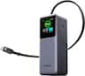 UGREEN - Nexode 165W 20,000mAh Power Bank with Retractable Cable, 3-Port Portable Charger for Laptops, Tablets, Cell Phones - Black