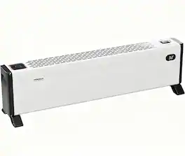 Winado - 32'' Electric Baseboard Heater with Button Control, 1500W Space Heater with Built-in Humidifier, Tip-Over Protections - White