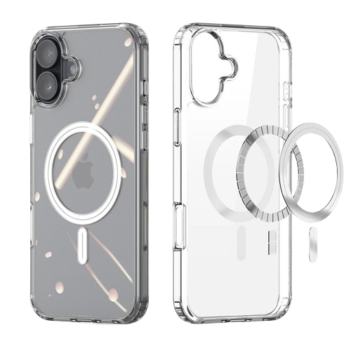 Front. Home Collection - Clear Case with Screen and Lens Protector for iPhone 16 - Clear.