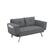 Alt View 1. Serta - Molecule Casual Convertible Sofa - Dark Grey.