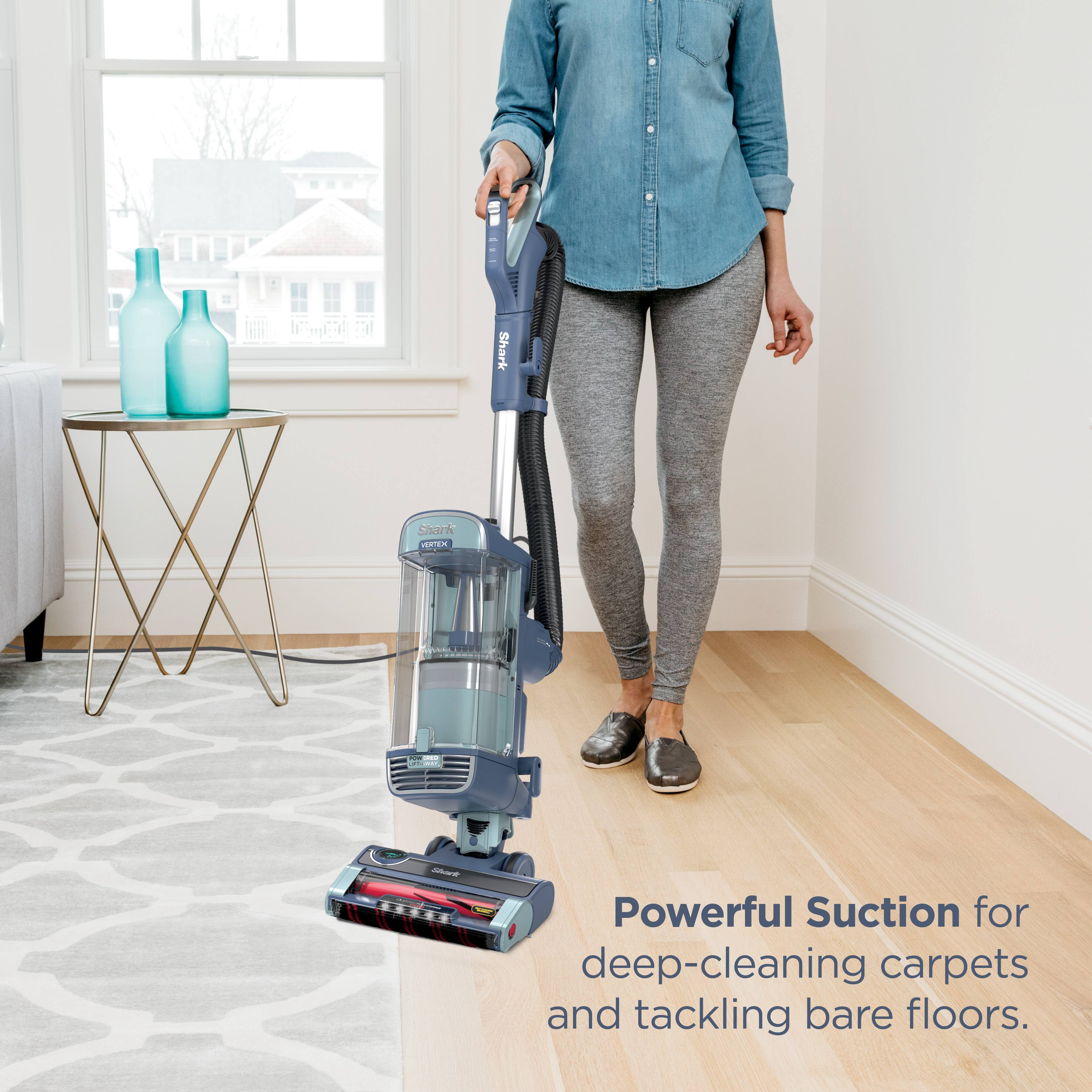 Shark JNTEN - Powerful Suction for deep-cleaning carpets and tackling bare floors.