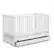 Front. Graco - Teddi 5-in-1 Convertible Crib with Drawer - White.
