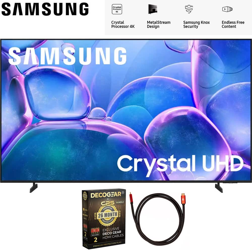 Samsung - 70" U7900 Series UHD 4K Smart Tizen TV (2025) with 26 Month Extended Warranty Protection Plan + 6FT HDMI Cable Bundle