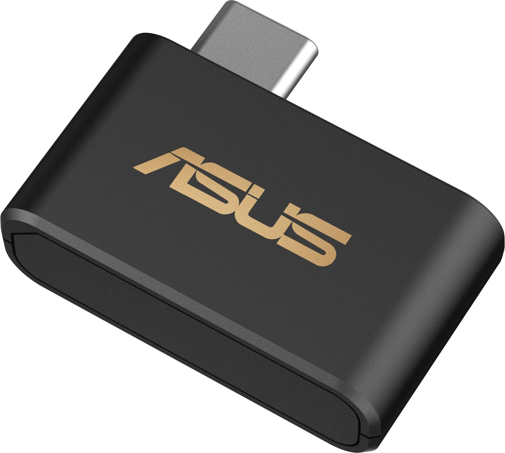 Alt View 4. ASUS - USB-BE93 Mini Tri-Band Wi-Fi 7 Nano USB-C Network Adapter - Black.