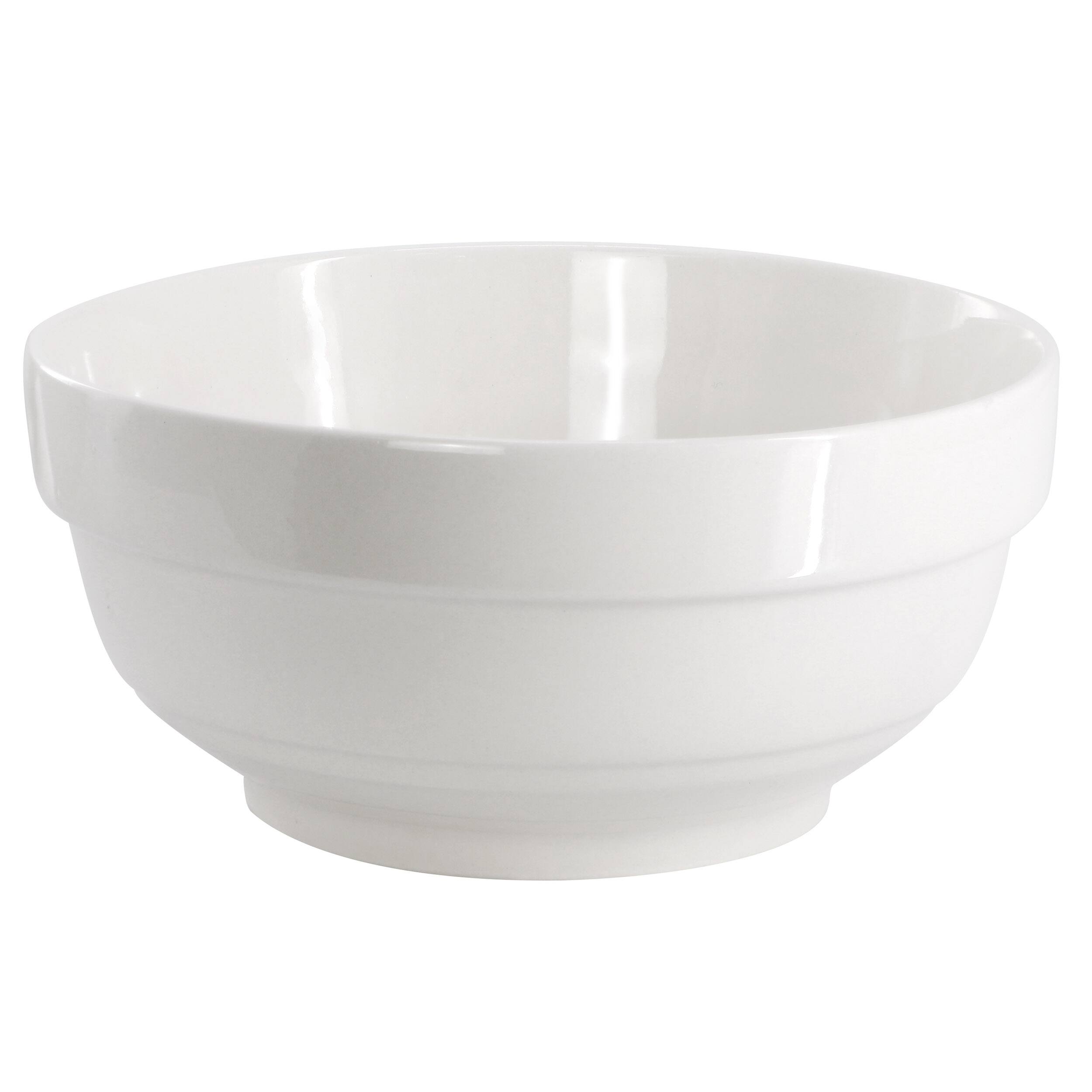 Back. Gibson - Gibson Home Great Essentials 4 Piece Fine Ceramic Serving Bowl Set in White - White.
