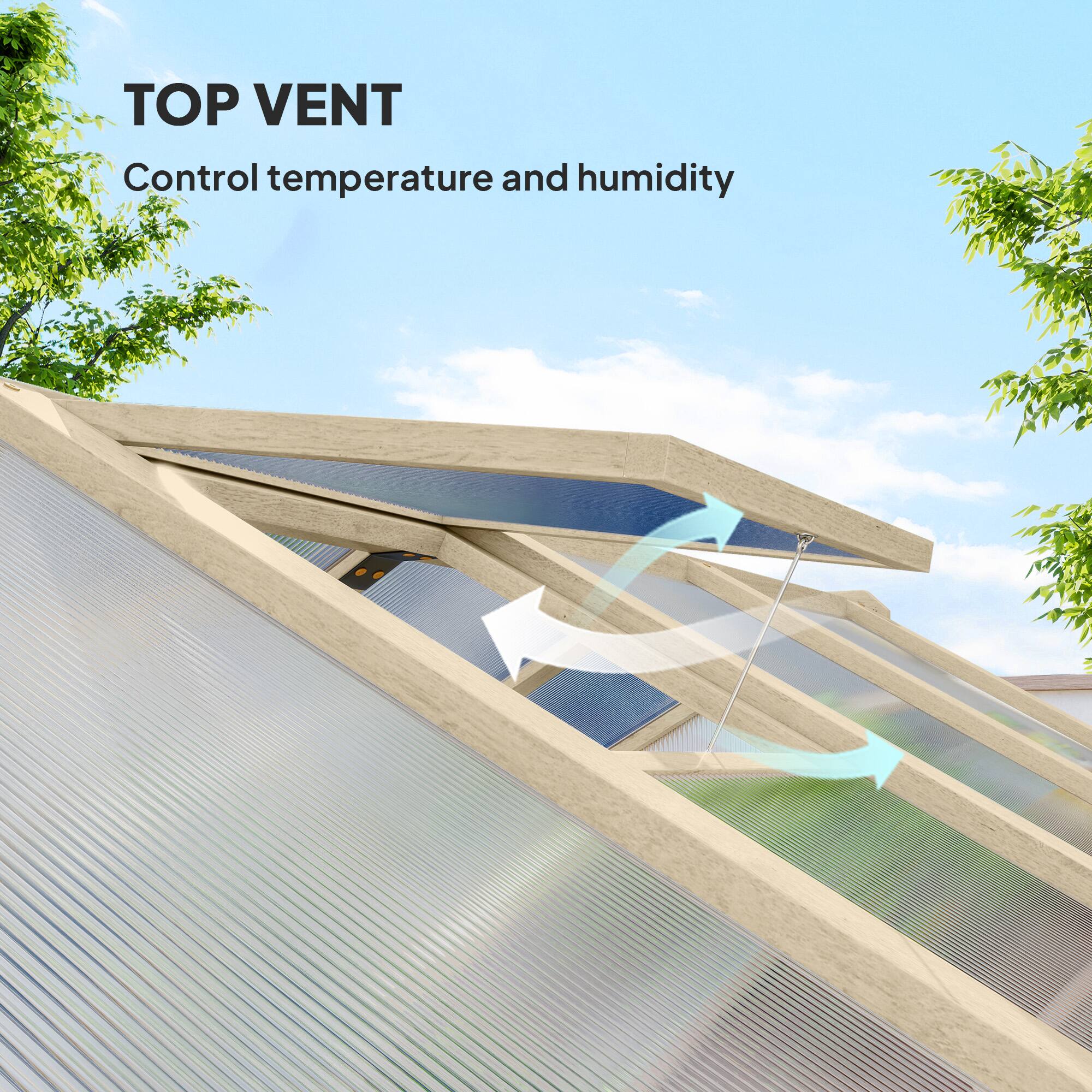 TOP VENT  
Control temperature and humidity