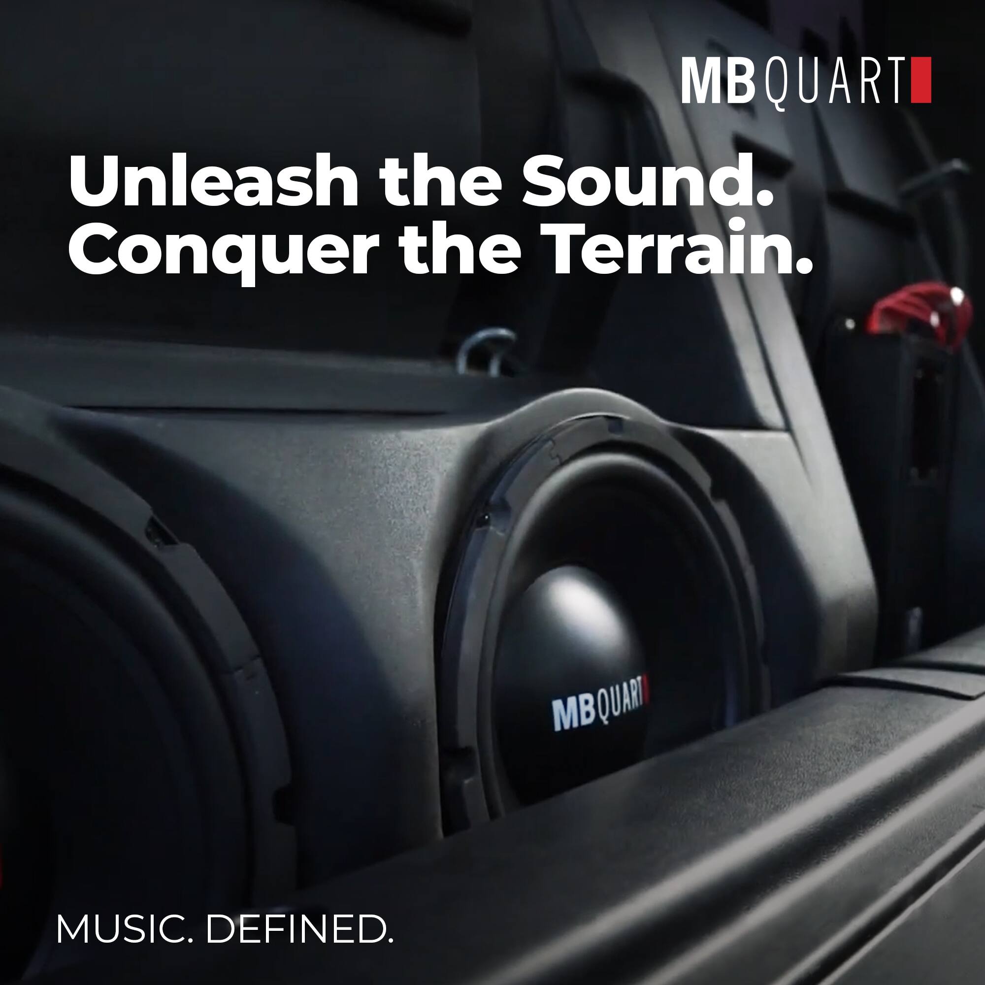 MBQUART  
Unleash the Sound.  
Conquer the Terrain.  
MUSIC. DEFINED.