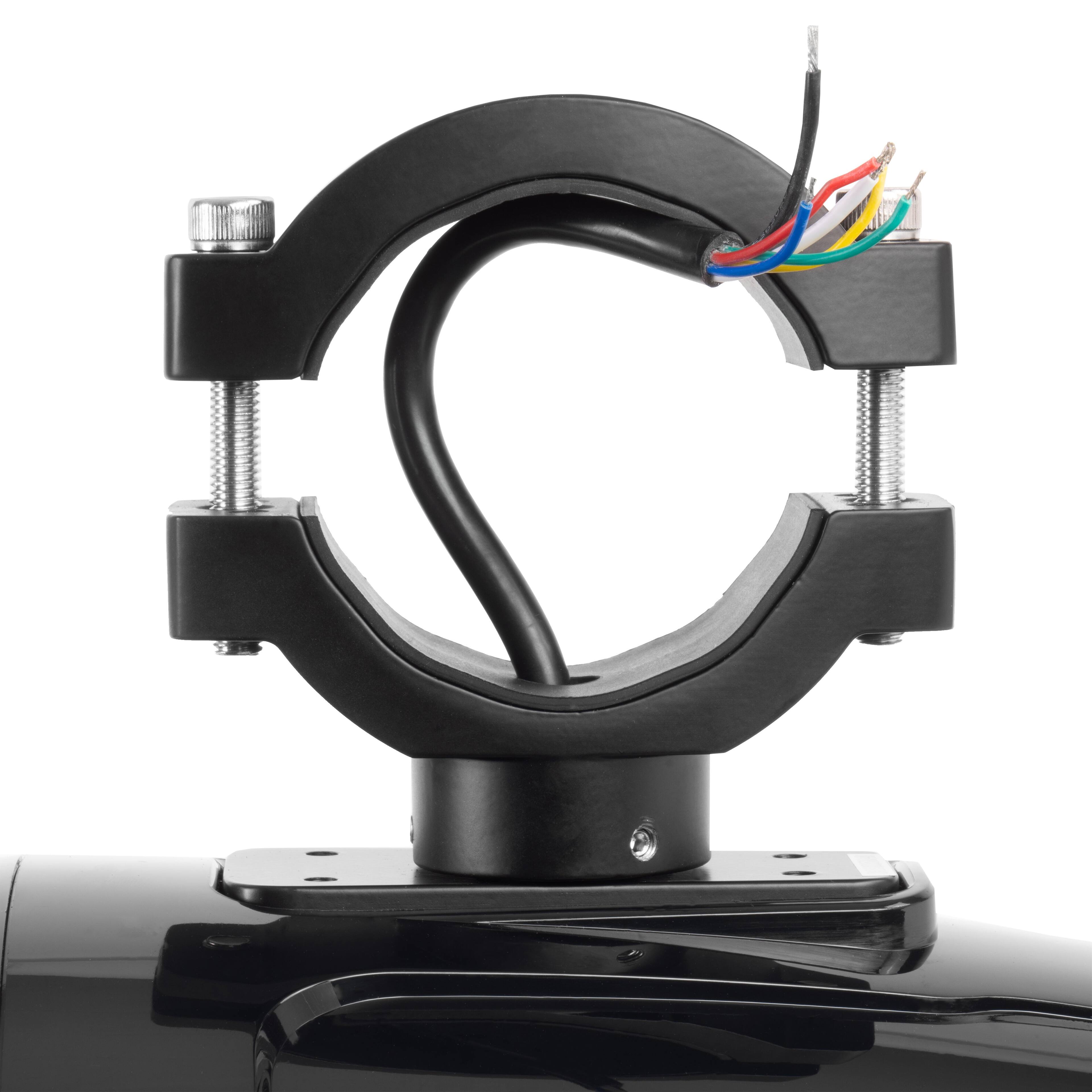 Alt View 6. NVX - MVTSP8B (Sold Individually) 125W RMS 8in V-Series 2-Way Marine Tower Speaker with LED Lighting and Swiveling Clamps.