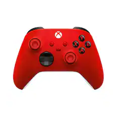 Front. Microsoft - XBOX Wireless Controller for XBOX Series X, XBOX Series S, XBOX One, PCs, and Cloud-Enabled Devices - Pulse Red.