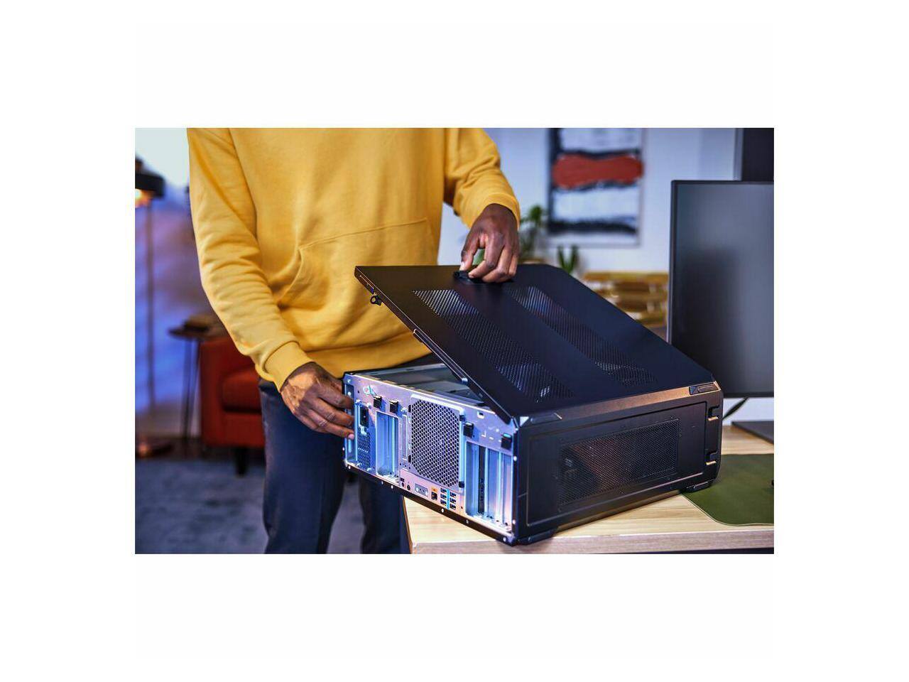 Alt View 5. HP - HP Z8 Fury G5 - Xeon w7-3545 - 16GB - 512GB SSD - Win 11 Pro - RTX 2000 16GB - BG9C7UT#ABA - Black.