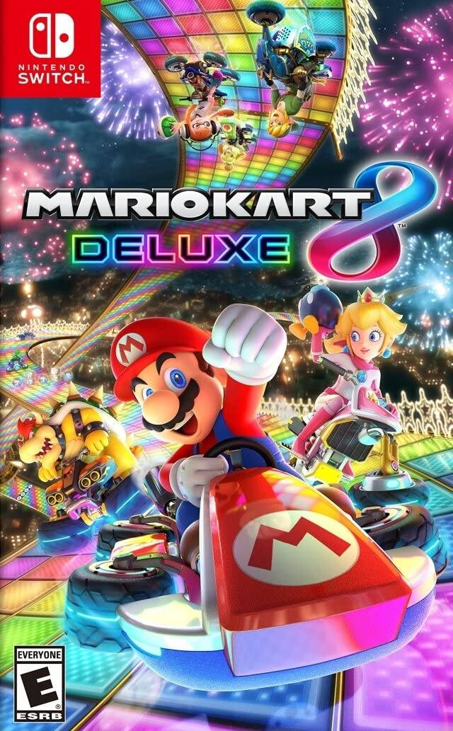 Nintendo Switch  
Mario Kart 8 Deluxe  
Everyone E  
ESRB - E (Everyone)