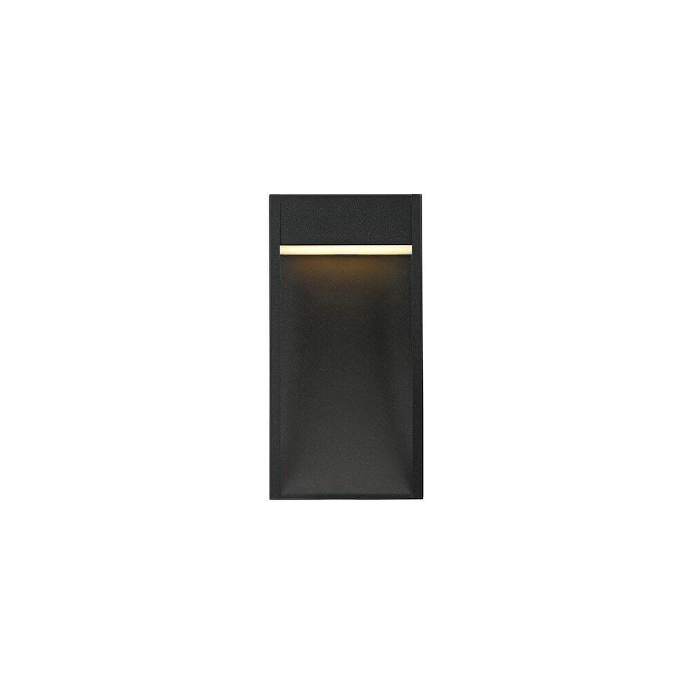 Back. Elegant Lighting - Adriel 7.5 inch Outdoor Wall Sconce in Black - Black.