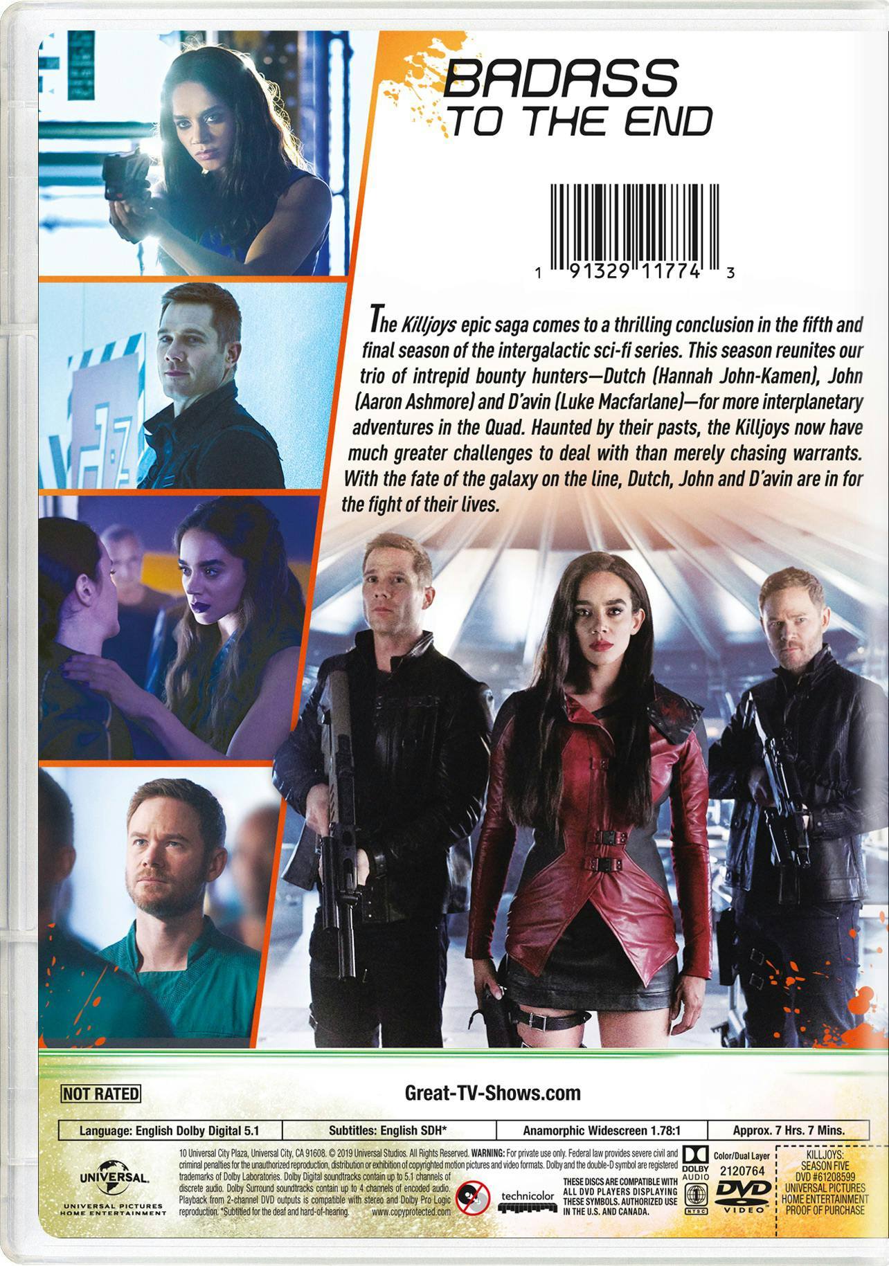 Angle. Killjoys: Season Five [DVD].