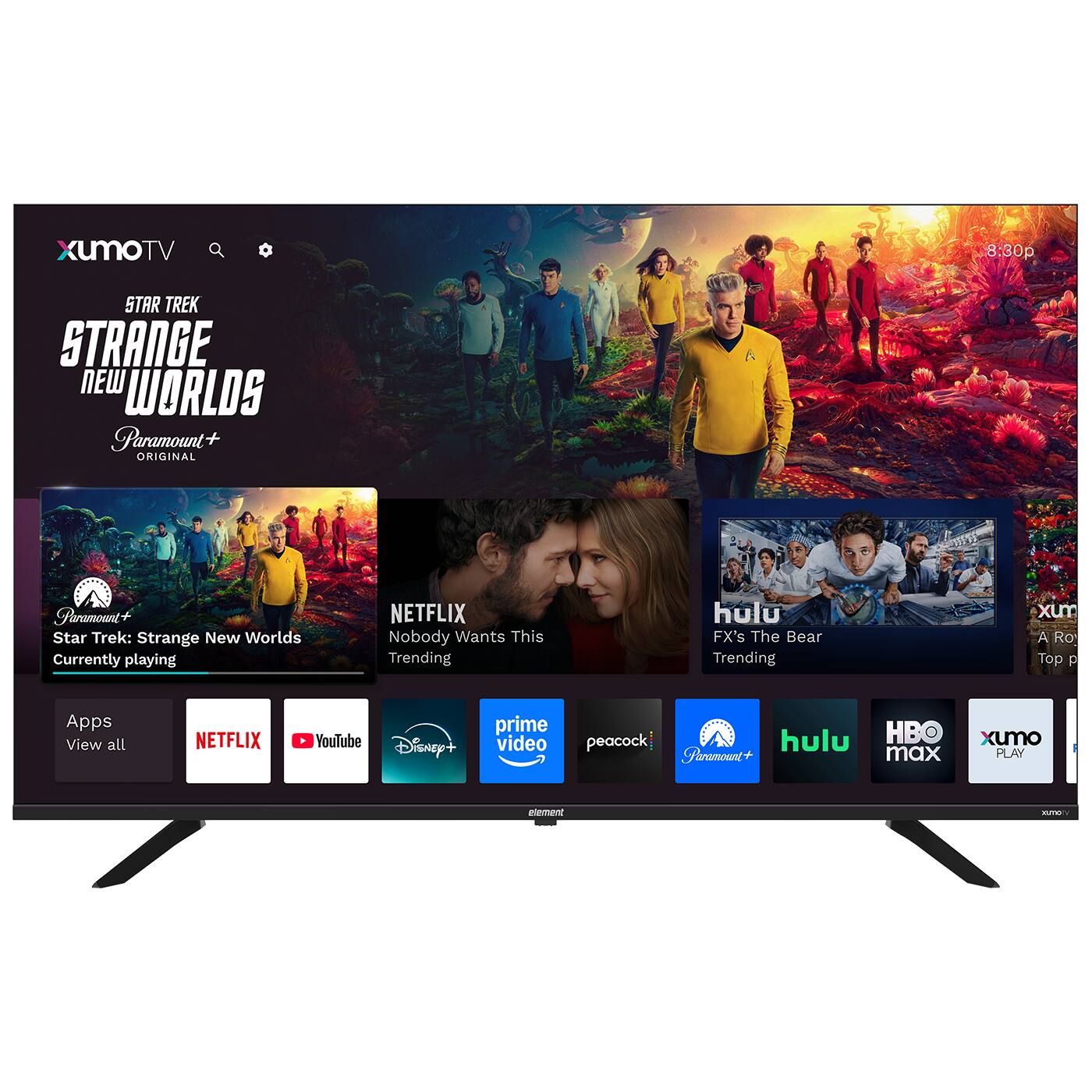 Element Electronics 55” 4K UHD HDR Frameless Xumo TV E550AE55C-G