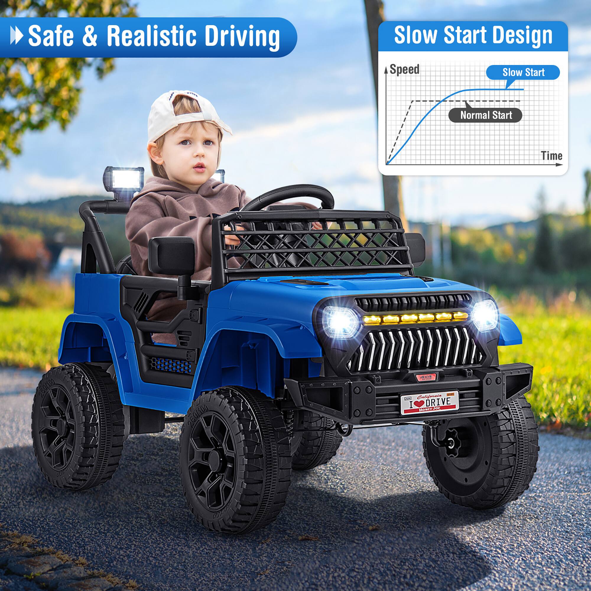 Safe & Realistic Driving

Slow Start Design

Speed
Slow Start
Normal Start
Time

I ❤️ DRIVE