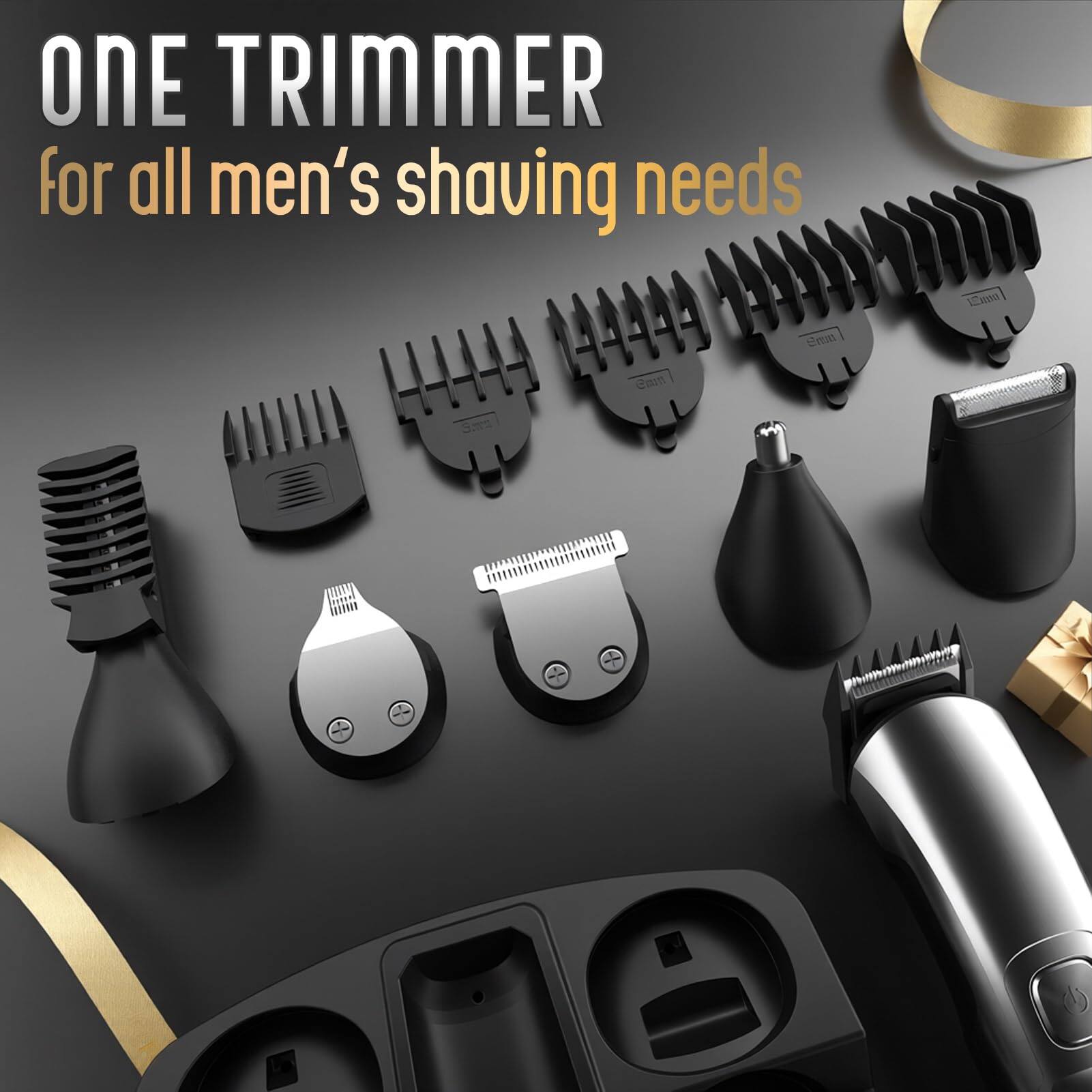 ONE TRIMMER for all men's shaving needs