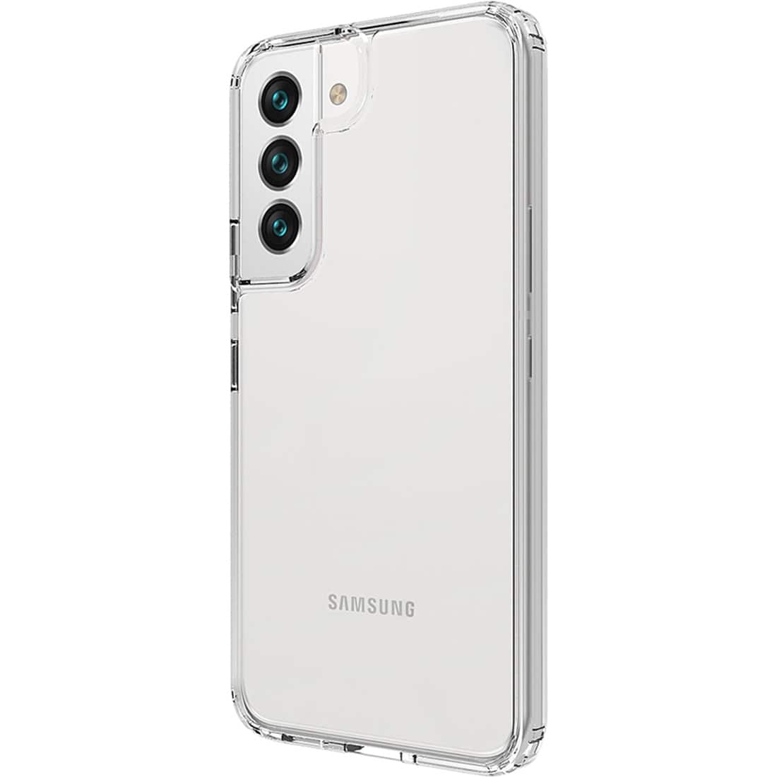 Left. SaharaCase - Hybrid-Flex Hard Shell Case for Samsung Galaxy S22 - Clear.