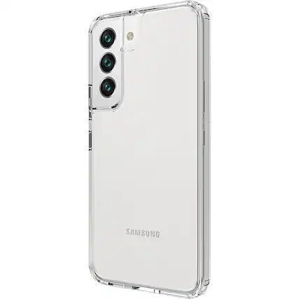 Left. SaharaCase - Hybrid-Flex Hard Shell Case for Samsung Galaxy S22 - Clear.