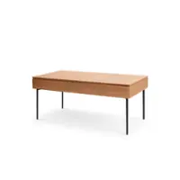 Burrow - Carta Hardwood Coffee Table - Oak - Front_Zoom